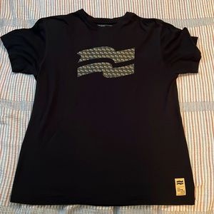Black Short Sleeve Tee with Graphic Design